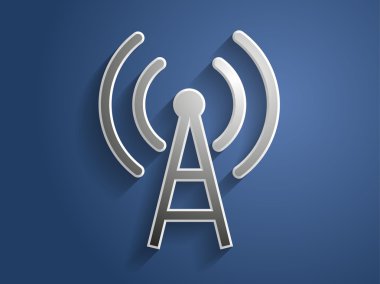 wifi simgesi 3B vektör çizim