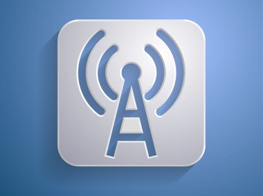 wifi simgesi 3B vektör çizim