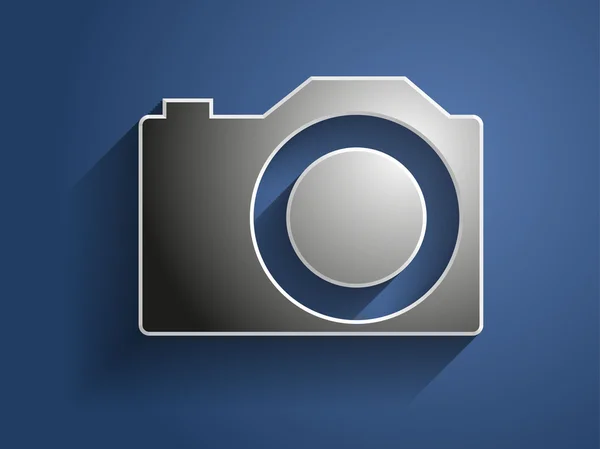 3d Vector ilustração de um ícone de câmera — Vetor de Stock