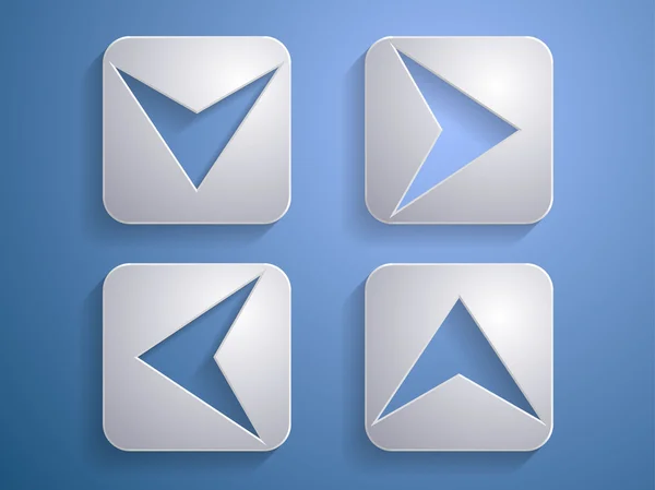Set Icono vectorial de flechas ilustración — Vector de stock