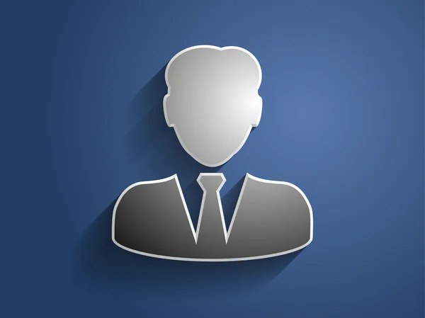 3d Illustrazione vettoriale dell'icona dell'uomo d'affari — Vettoriale Stock