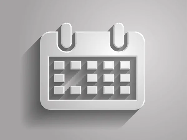3d Vector illustration of calendar icon — Stock Vector