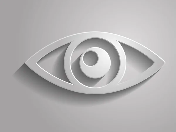 3d Vector ilustração de um ícone de olho — Vetor de Stock