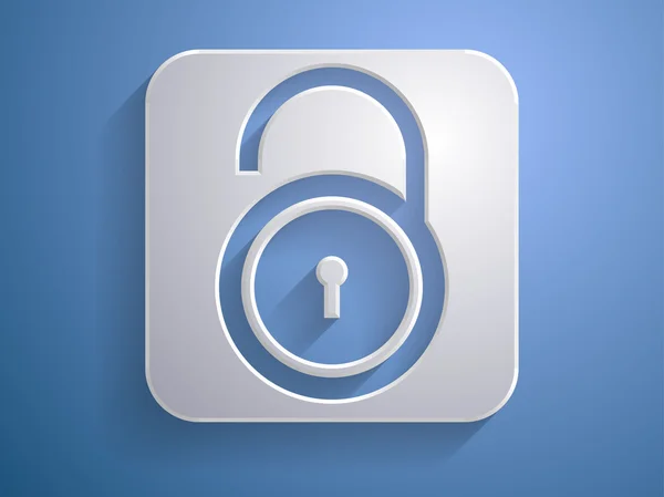 3d Vector illustration of a lock icon — Stock Vector