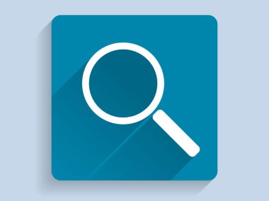 büyüteç simgesini gölge düz uzun
