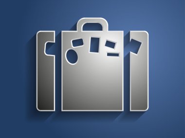 3d illustration of bag icon
