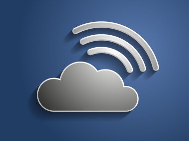 3d illustration of clowd icon