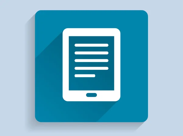 Płaski długi cień ikona touchpad — Zdjęcie stockowe