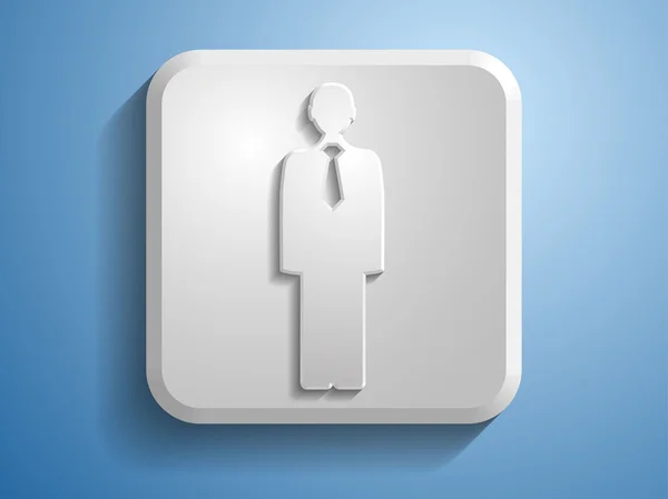 3d illustration of businessman icon — Stock Photo, Image