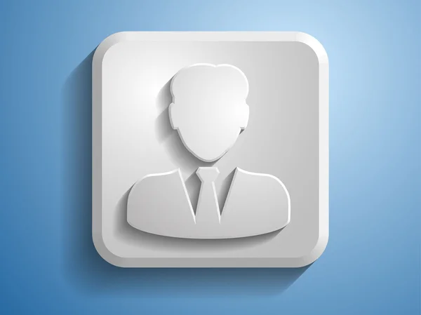 Illustrazione 3D dell'icona dell'uomo d'affari — Foto Stock