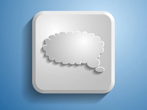 3d illustration of speech icon — Stok fotoğraf