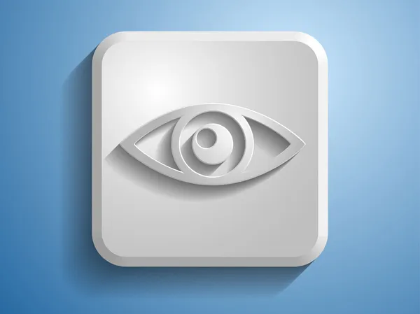 3D obrázek ikony oka — Stock fotografie