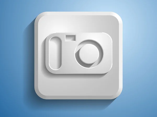 3d illustration of a camera icon — Stock Photo, Image