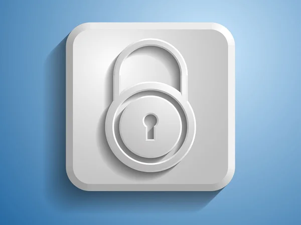 3d illustration of a lock icon — Φωτογραφία Αρχείου