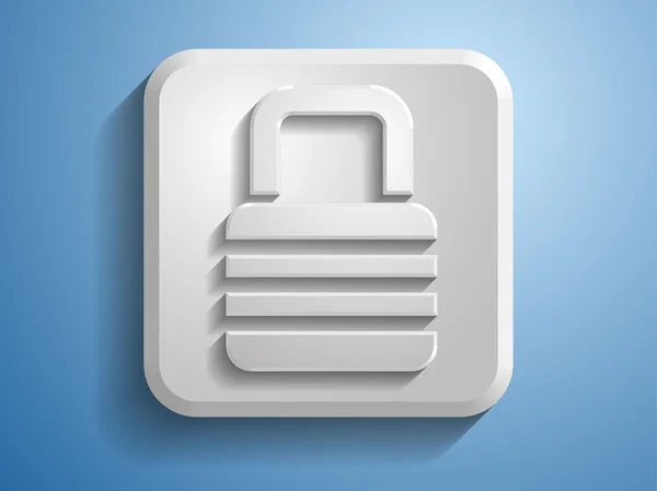 3d illustration of a lock icon — Stok fotoğraf