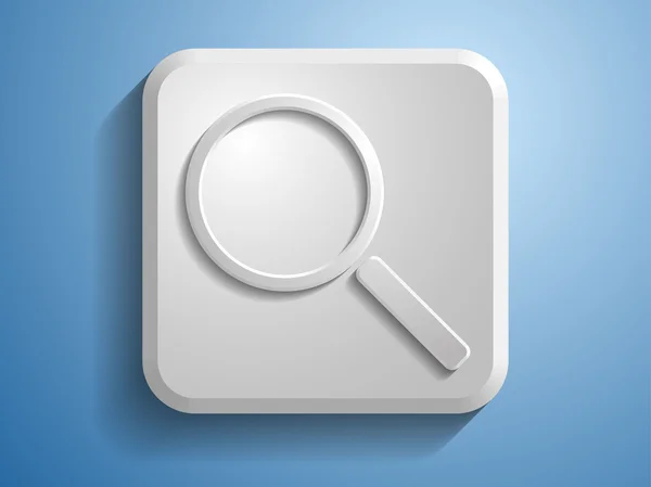 3d illustration of loupe icon — 图库照片