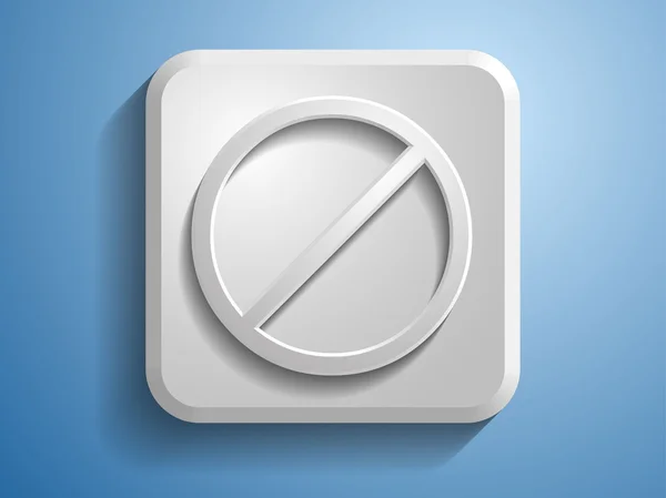 3d illustration of prohibit icon — Stock Photo, Image