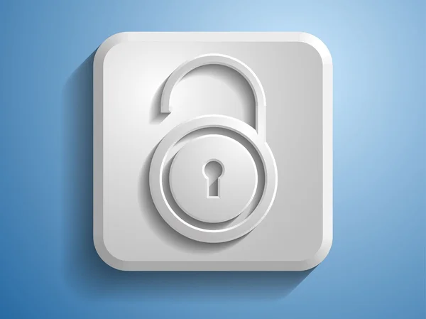 3d illustration of a lock icon — Stockfoto