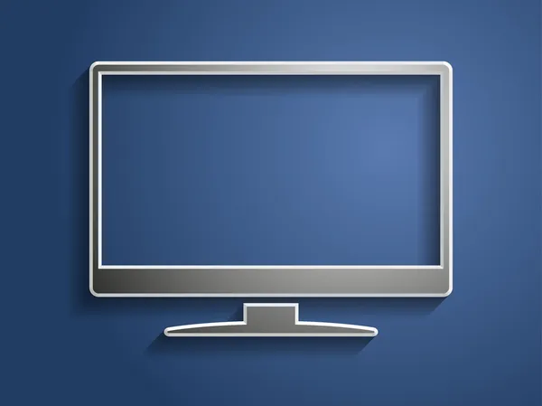 3D-Abbildung des Monitor-Symbols — Stockfoto