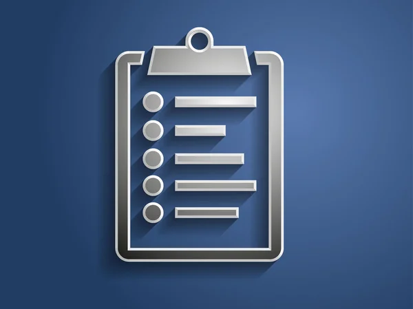 3d illustration of clipboard icon — Stock Photo, Image