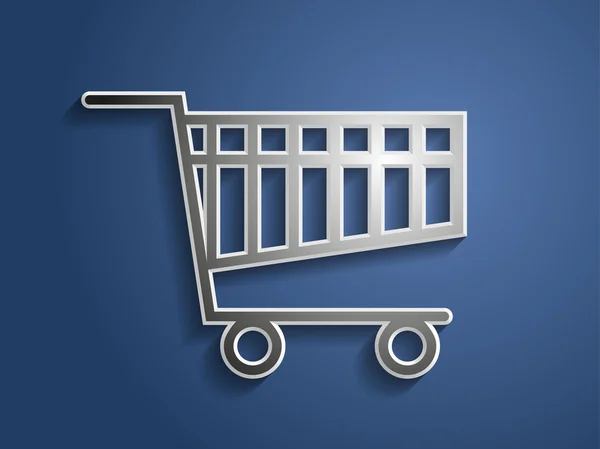 3d illustration of shoppind cart icon — Stock Photo, Image