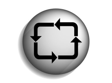 halkalı düz uzun gölge simgesi