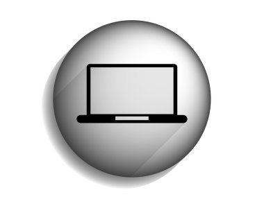 Uzun düz gölge simgesi dizüstü