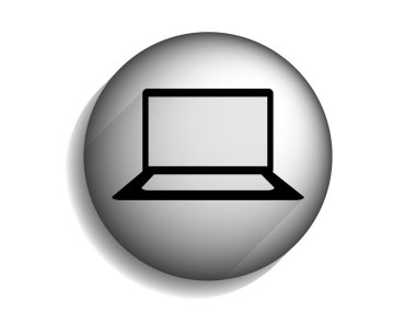 Uzun düz gölge simgesi dizüstü