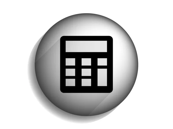 Plochý dlouhý stín ikona kalkulačka — Stock fotografie