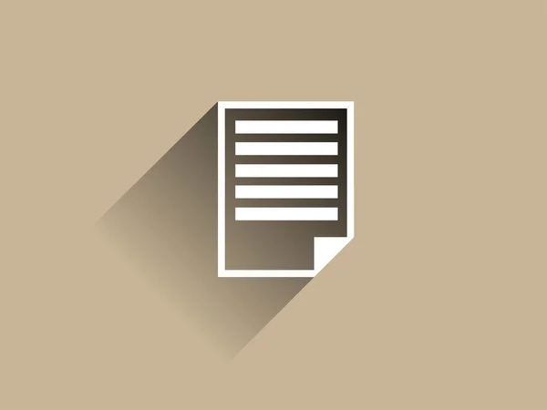 Flat long shadow icon of notes — Stock Photo, Image