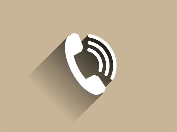 Плоская длинная иконка тени телефона — стоковое фото