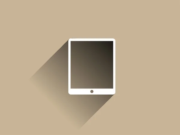 Flat long shadow icon of touchpad — Stock Photo, Image