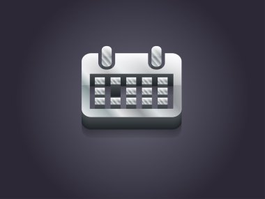 3d illustration of calendar icon