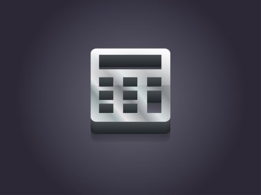 3d illustration of calculator icon