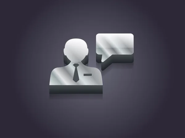 3D illustration av kommunikation-ikonen — Stockfoto