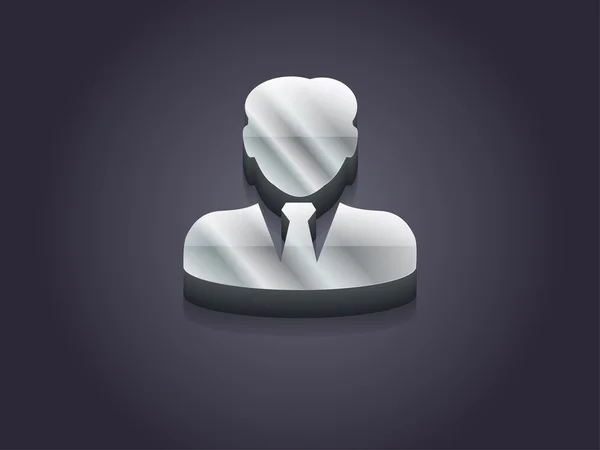 3d illustration of businessman icon — Stock Photo, Image