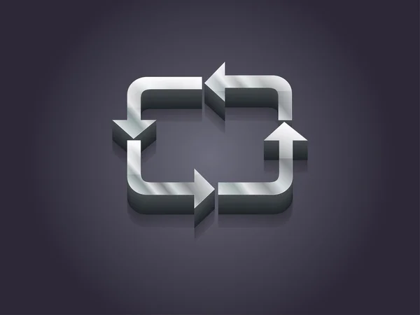 3d illustration of cyclic icon — Stock Photo, Image