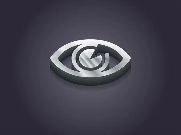 3d illustration of supervision icon — 图库照片