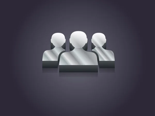 3d illustration of team icon — Stock Photo, Image