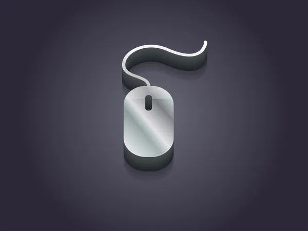 3d illustration of a mouse icon — Stok fotoğraf