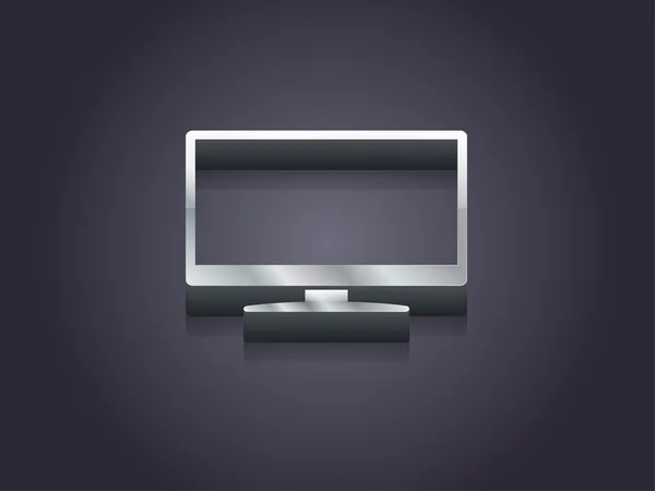 Ilustração 3d do ícone do monitor — Fotografia de Stock