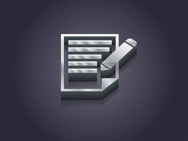 3d illustration of notes icon — Stock Photo, Image