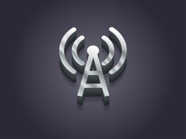 wifi simgesi 3D çizimi