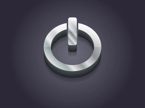 3d illustration of a power icon — Stockfoto