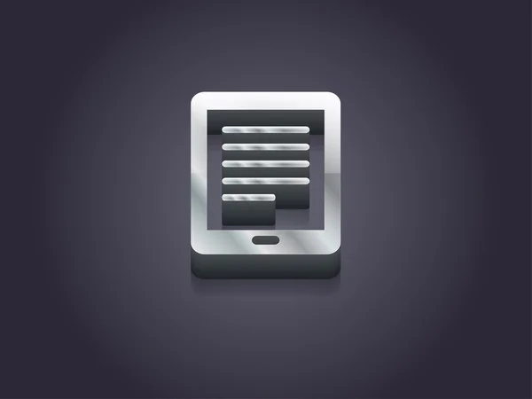 3D obrázek ikony touchpad — Stock fotografie