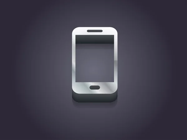 3d иллюстрация иконки смартфона — стоковое фото