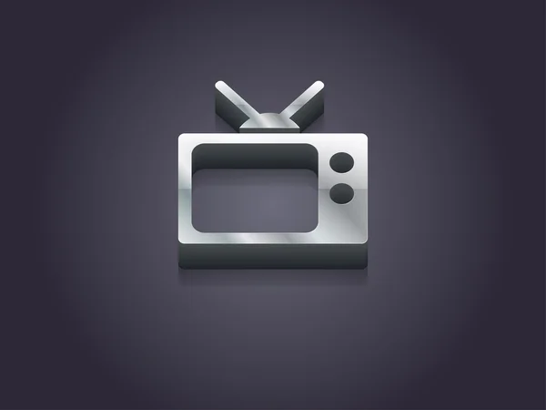3d illustration of tv icon — Stok fotoğraf