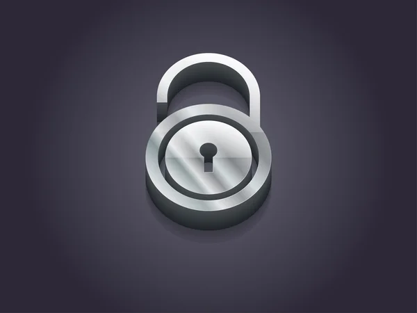 3d illustration of lock icon — Stok fotoğraf