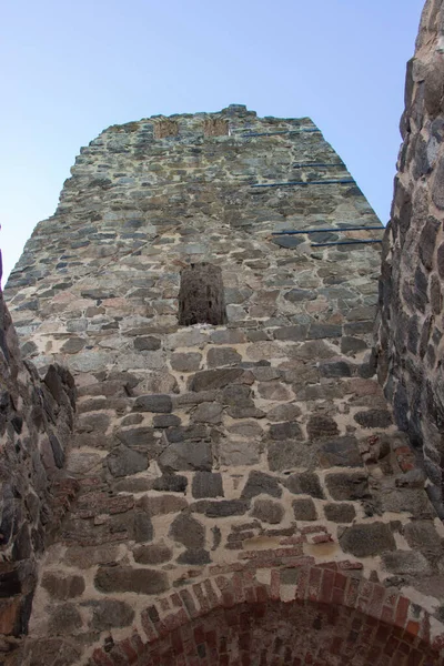 Suède Sigtuna Mai 2019 Vue Détaillée Des Ruines Église Saint — Photo