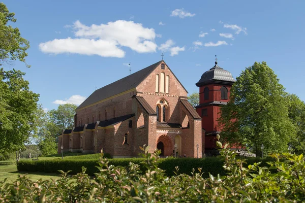 Suecia Sigtuna Mayo 2019 Vista Exterior Iglesia Skokloster Día Soleado —  Fotos de Stock